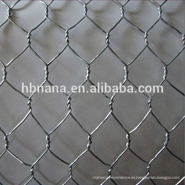 Malla de alambre hexagonal galvanizada / malla de Gabion / tela metálica hexagonal del gallinero